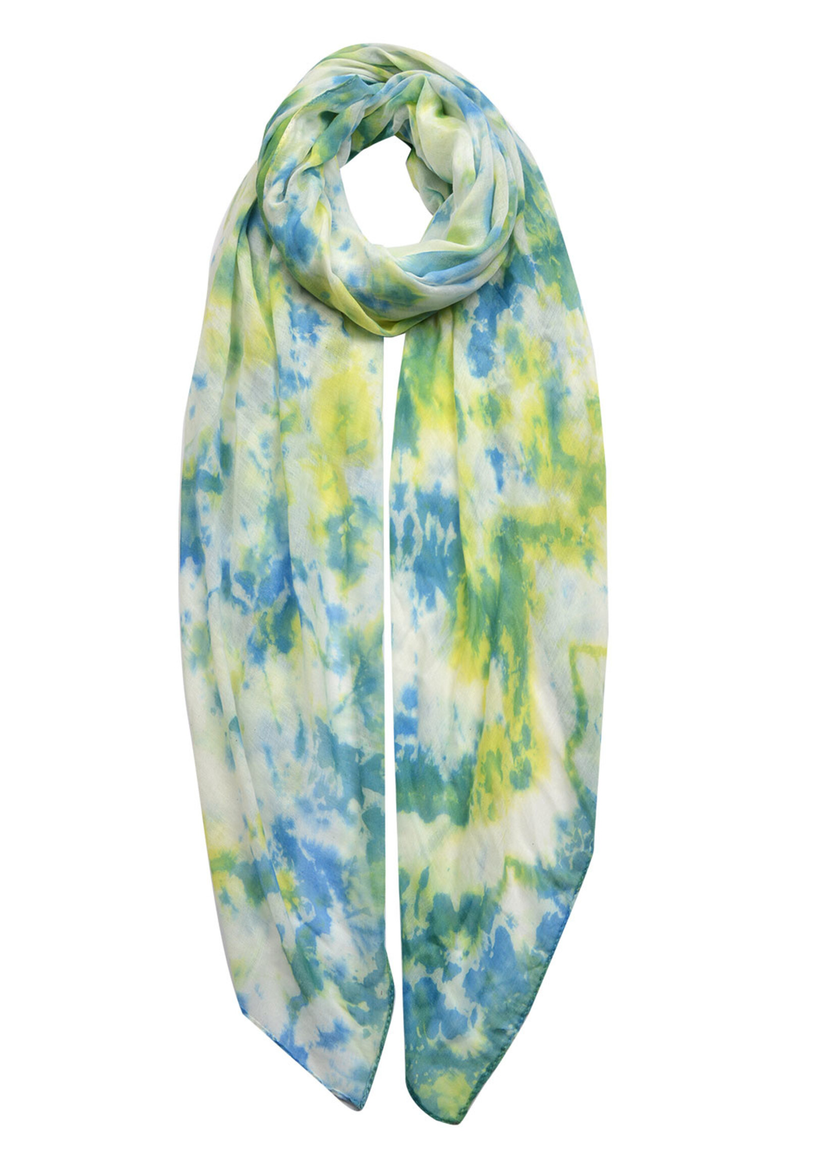 Clayre & Eef Écharpe 70*180 cm vert JZSC0424GR