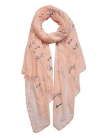 Clayre & Eef Écharpe 70*180 cm rose JZSC0425P