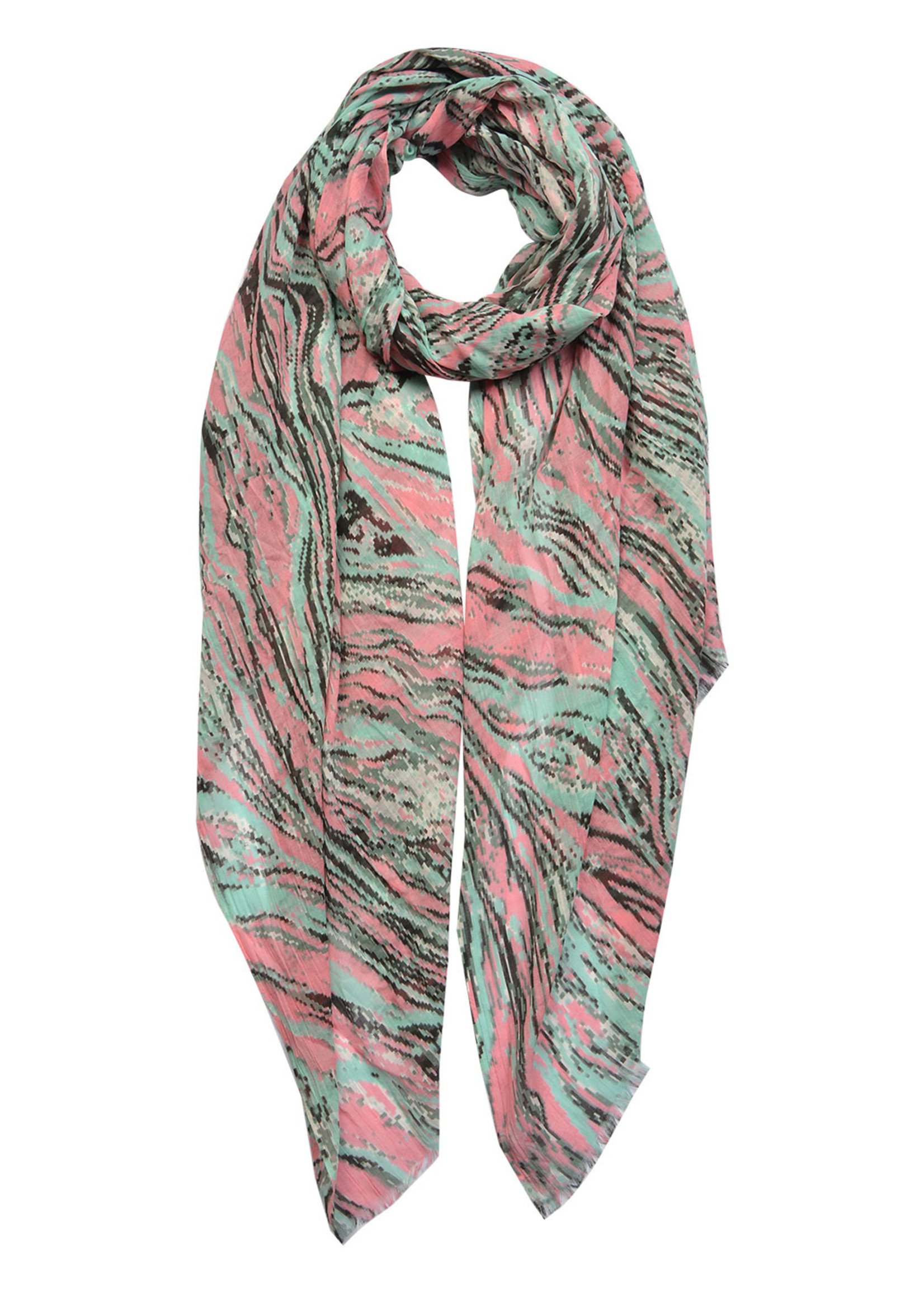 Clayre & Eef Écharpe 100*180 cm rose JZSC0429P