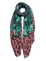 Clayre & Eef Écharpe 70*180 cm gris JZSC0430G