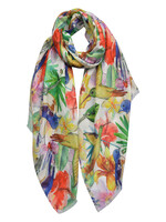 Clayre & Eef Écharpe 70*180 cm multi couleurs JZSC0433