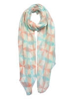 Clayre & Eef Sjaal 90*180 cm blauw JZSC0446