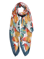 Clayre & Eef Sjaal 70*180 cm groen JZSC0452GR