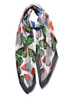 Clayre & Eef Écharpe 70*180 cm noir JZSC0452Z