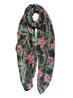 Clayre & Eef Écharpe 80*180 cm noir JZSC0454Z