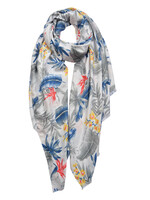 Clayre & Eef Écharpe 80*180 cm gris JZSC0463G