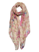 Clayre & Eef Sjaal 80*180 cm roze JZSC0465