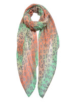 Clayre & Eef Sjaal 90*180 cm groen JZSC0468GR