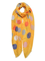 Clayre & Eef Écharpe 90*180 cm jaune JZSC0471Y