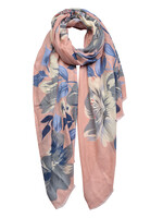 Clayre & Eef Sjaal 90*180 cm roze JZSC0472P