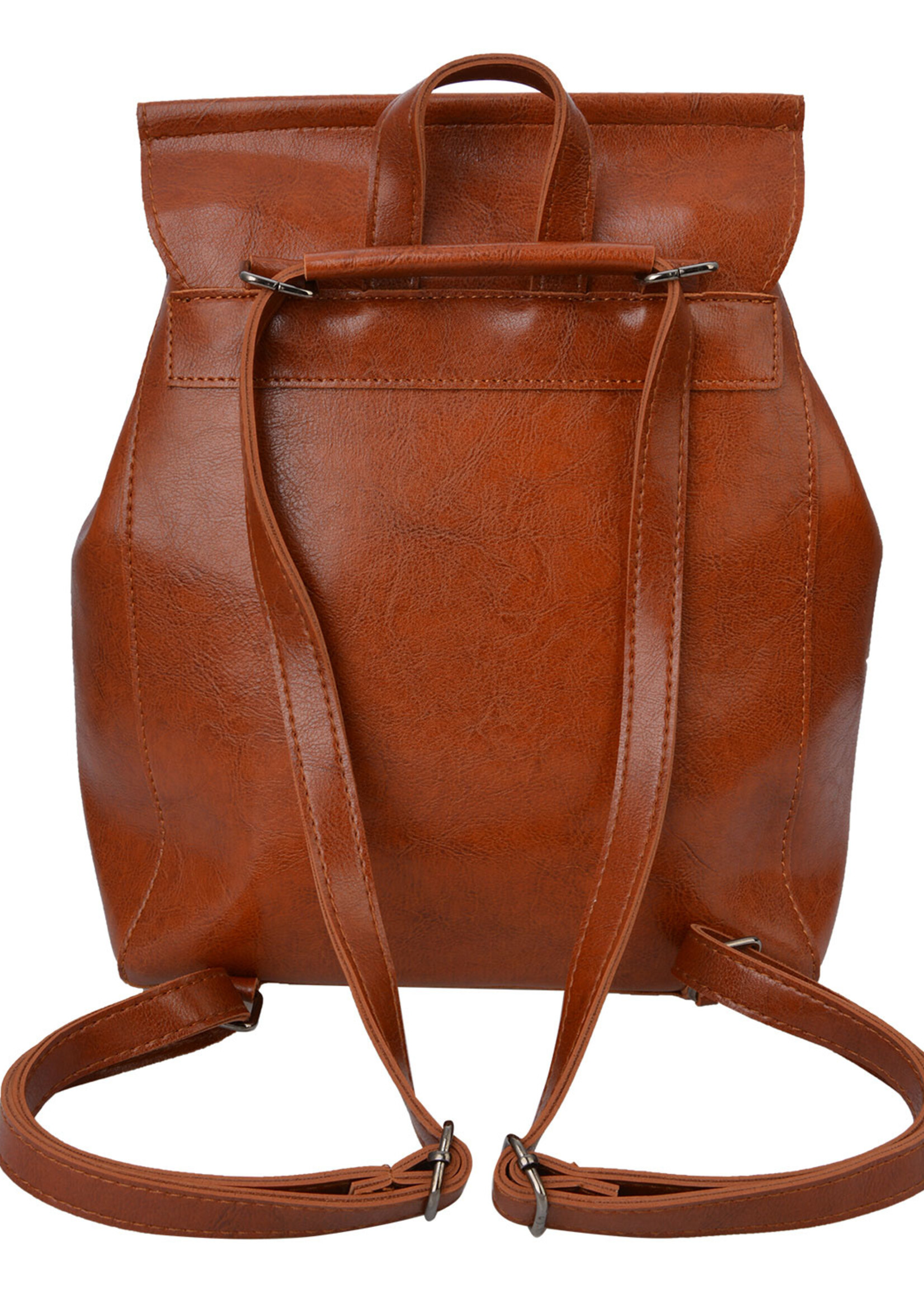 Clayre & Eef Rugzak 33*28 cm bruin MLBAG0366