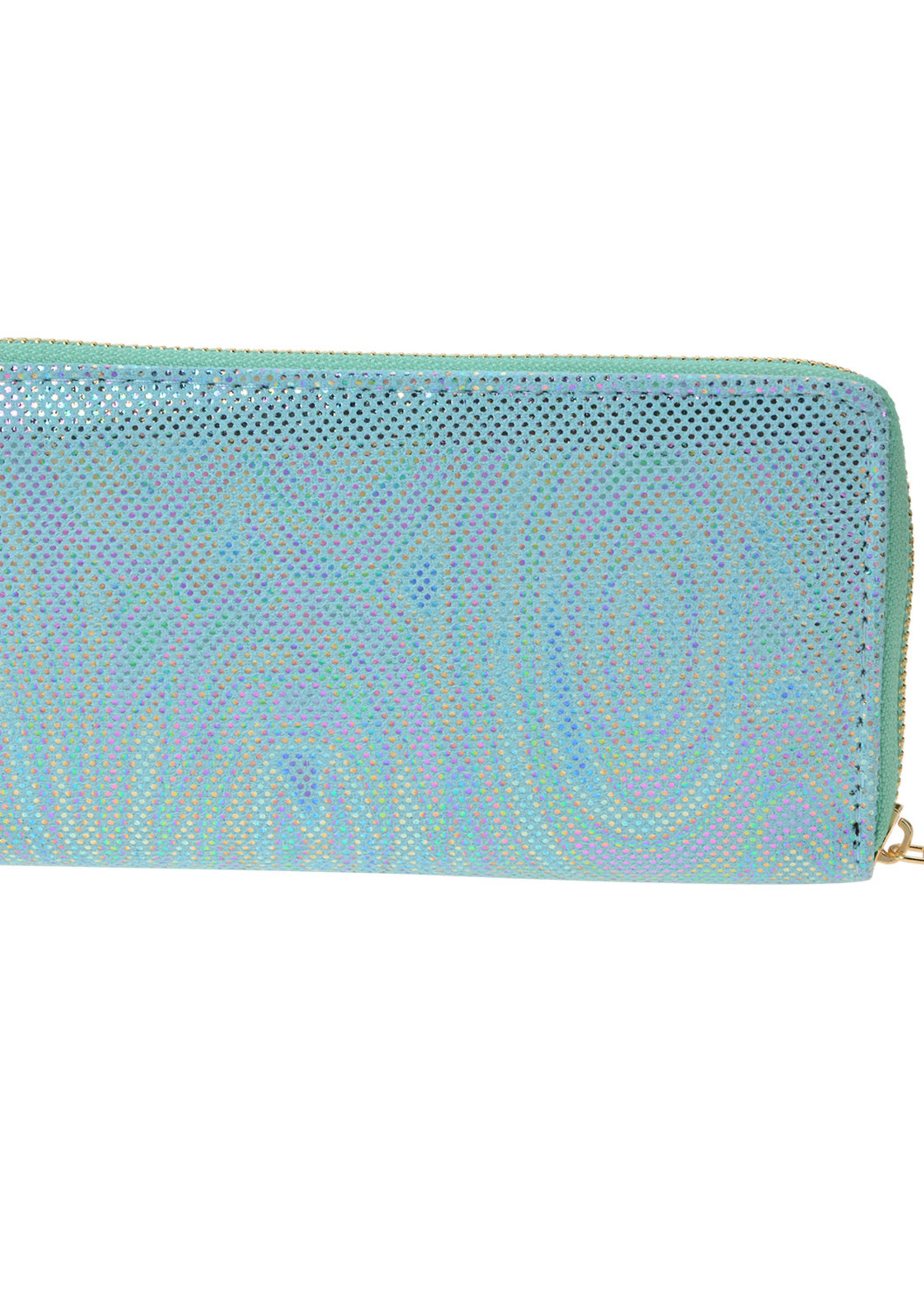 Clayre & Eef Portemonnee 19*10 cm groen MLPU0277GR