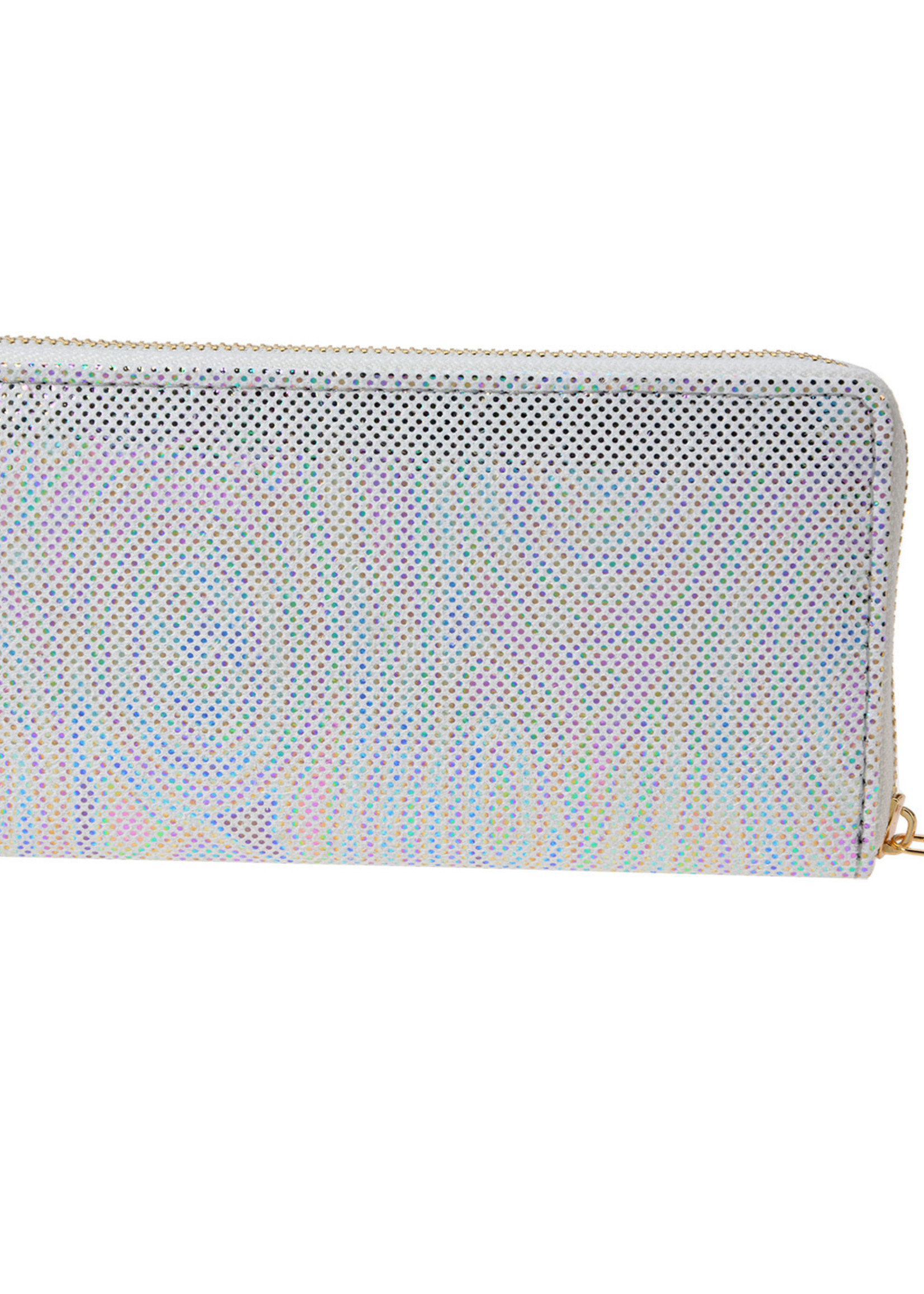 Clayre & Eef Porte-monnaie 19*10 cm blanc MLPU0277W