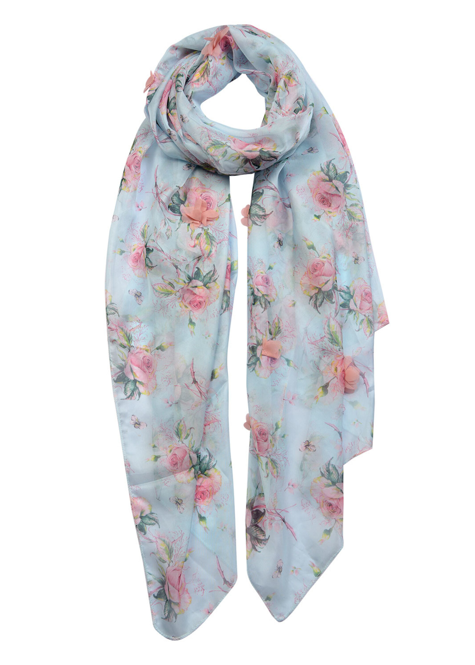 Clayre & Eef Écharpe 70*180 cm rose MLSC0401