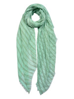 Clayre & Eef Sjaal 90*180 cm groen MLSC0403GR