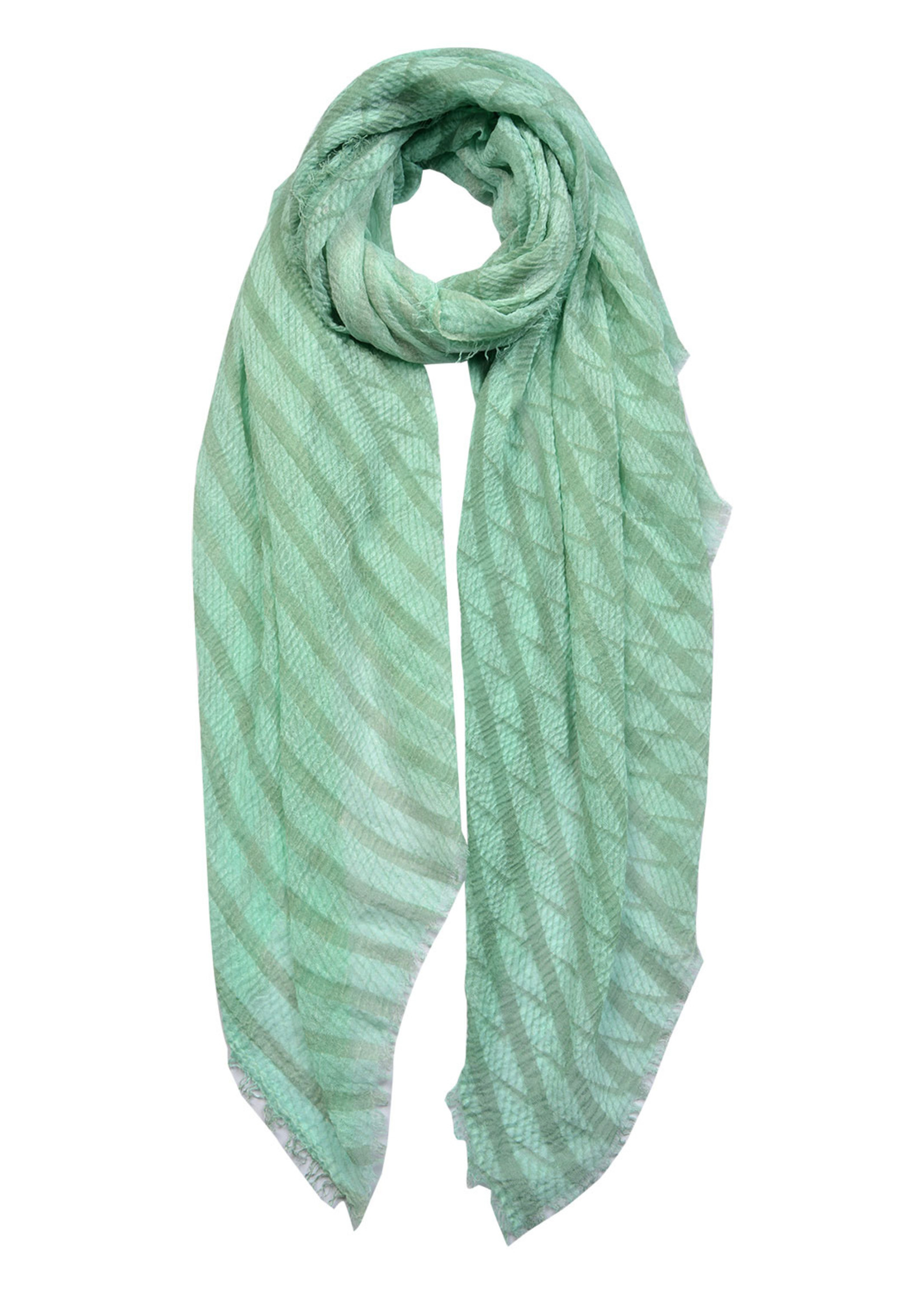 Clayre & Eef Sjaal 90*180 cm groen MLSC0403GR