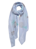 Clayre & Eef Écharpe 70*180 cm gris MLSC0409G