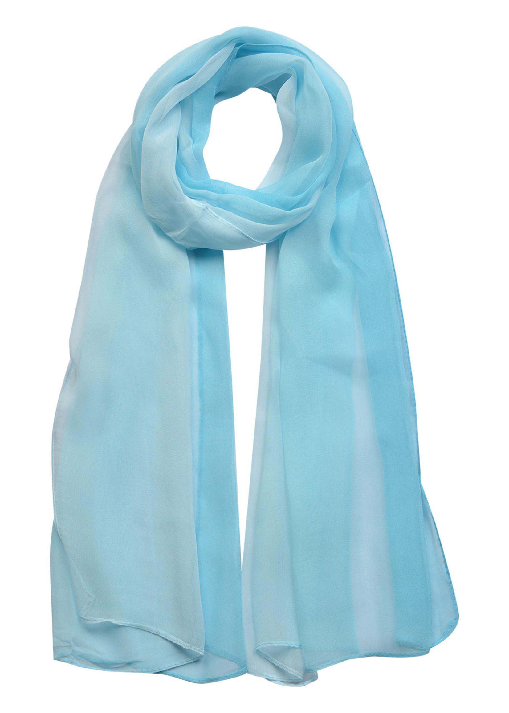 Clayre & Eef Écharpe 50*160 cm bleu MLSC0417BL