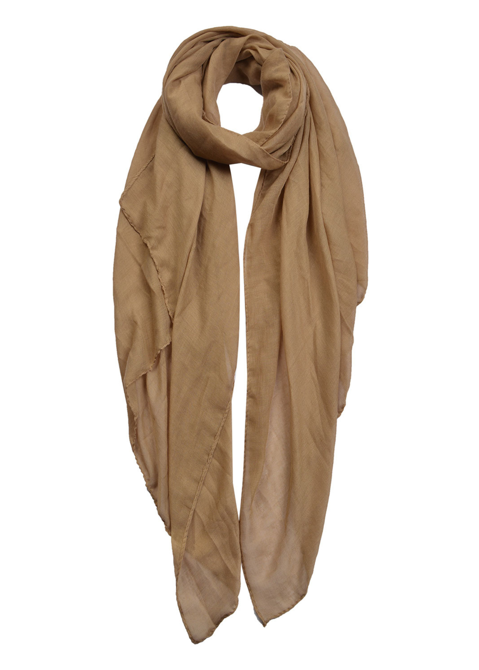 Clayre & Eef Sjaal 80*180 cm beige MLSC0420BE