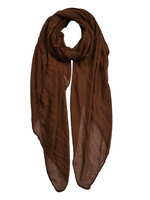 Clayre & Eef Sjaal 80*180 cm bruin MLSC0420CH