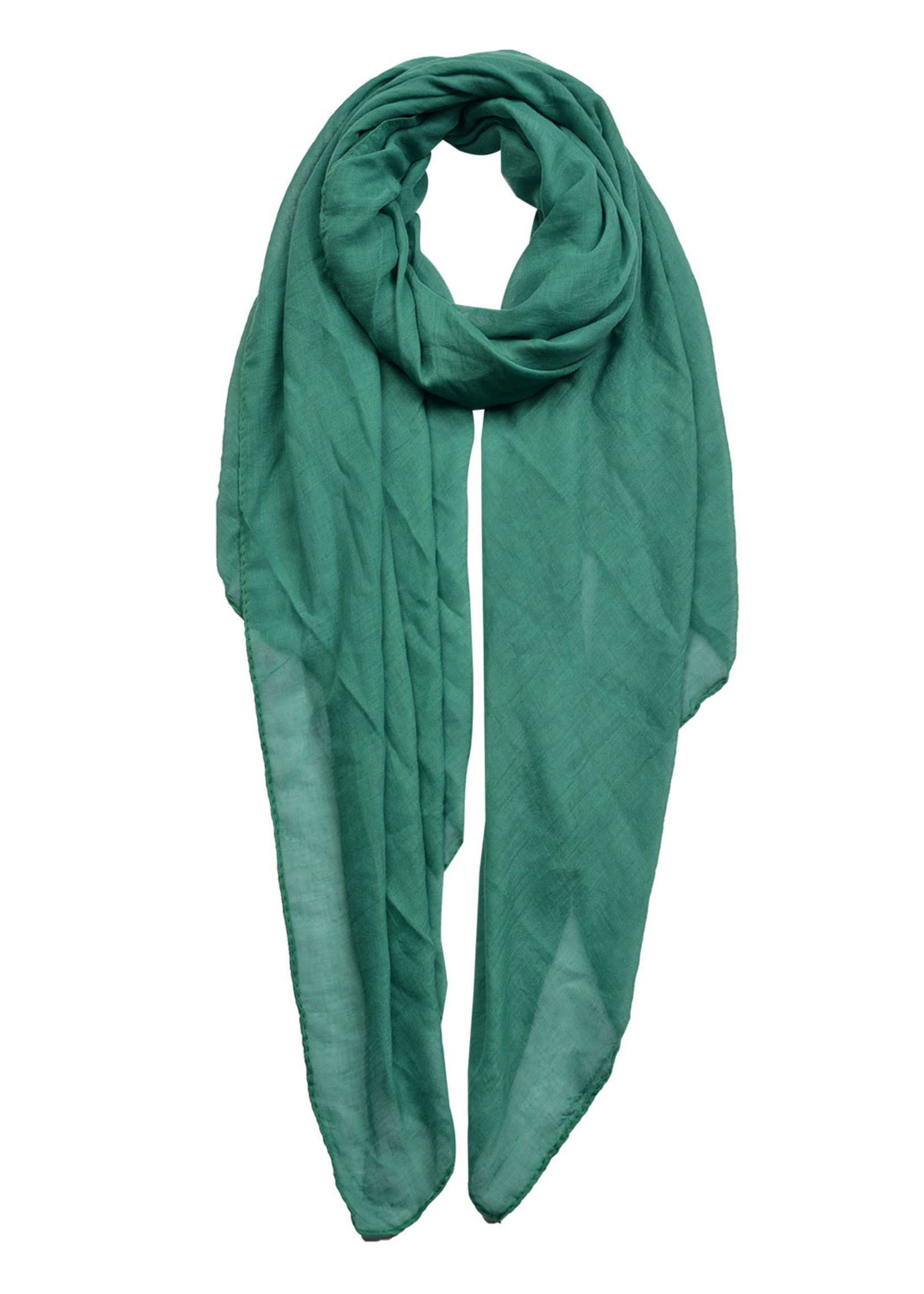 Clayre & Eef Écharpe 80*180 cm  vert MLSC0420GR