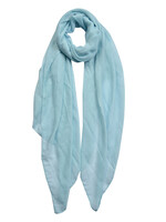 Clayre & Eef Écharpe 80*180 cm bleu MLSC0420LBL