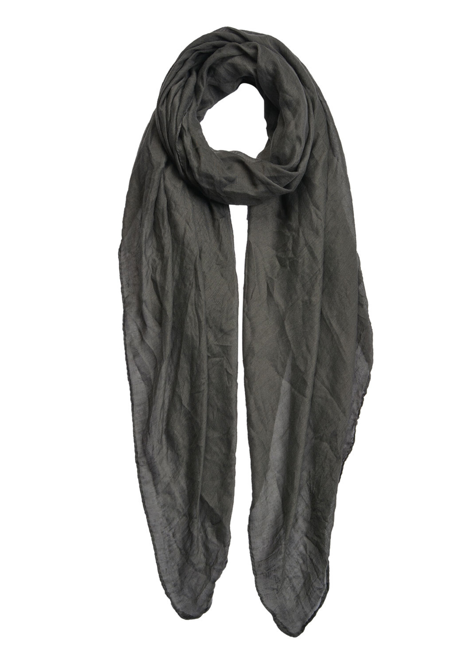 Clayre & Eef Sjaal 80*180 cm grijs MLSC0420LG