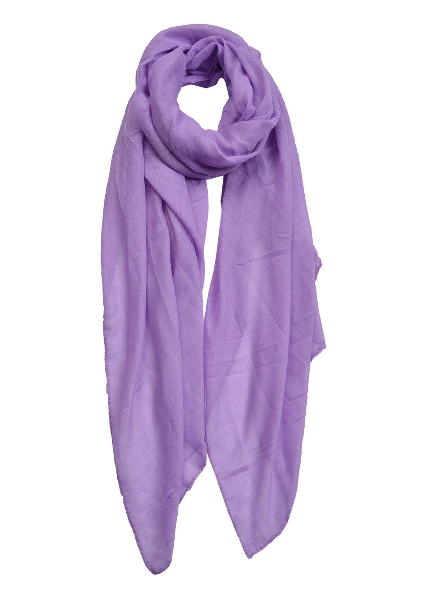Clayre & Eef Sjaal 80*180 cm paars MLSC0420LPA