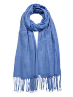 Clayre & Eef Sjaal 70*170 cm blauw MLSC0421BL