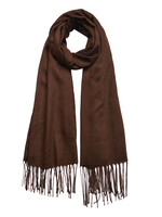 Clayre & Eef Écharpe 70*170 cm brun MLSC0421CH