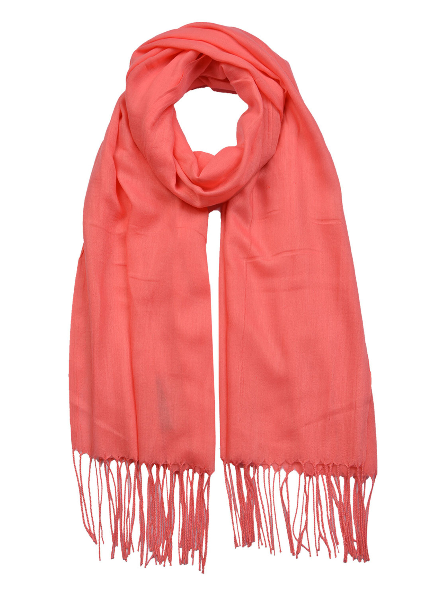 Clayre & Eef Sjaal 70*170 cm rood MLSC0421R