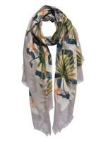 Clayre & Eef Écharpe 70*180 cm vert MLSC0427