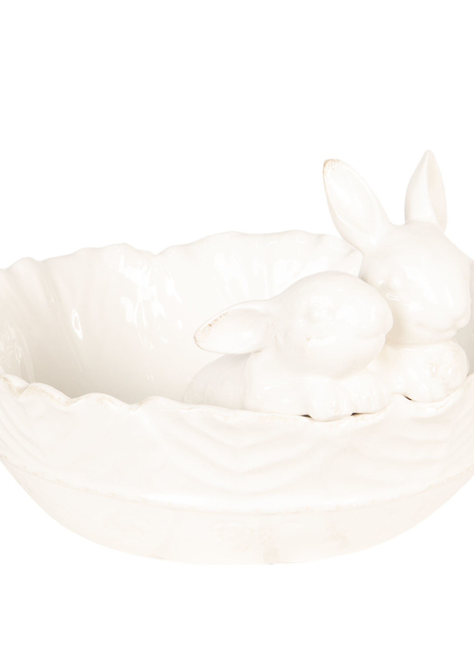 Clayre & Eef Plat avec lapin 30*29*19 cm 6CE1041