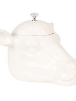 Clayre & Eef Voorraadpot hoofd van koe 25*24*20 cm 6CE1042