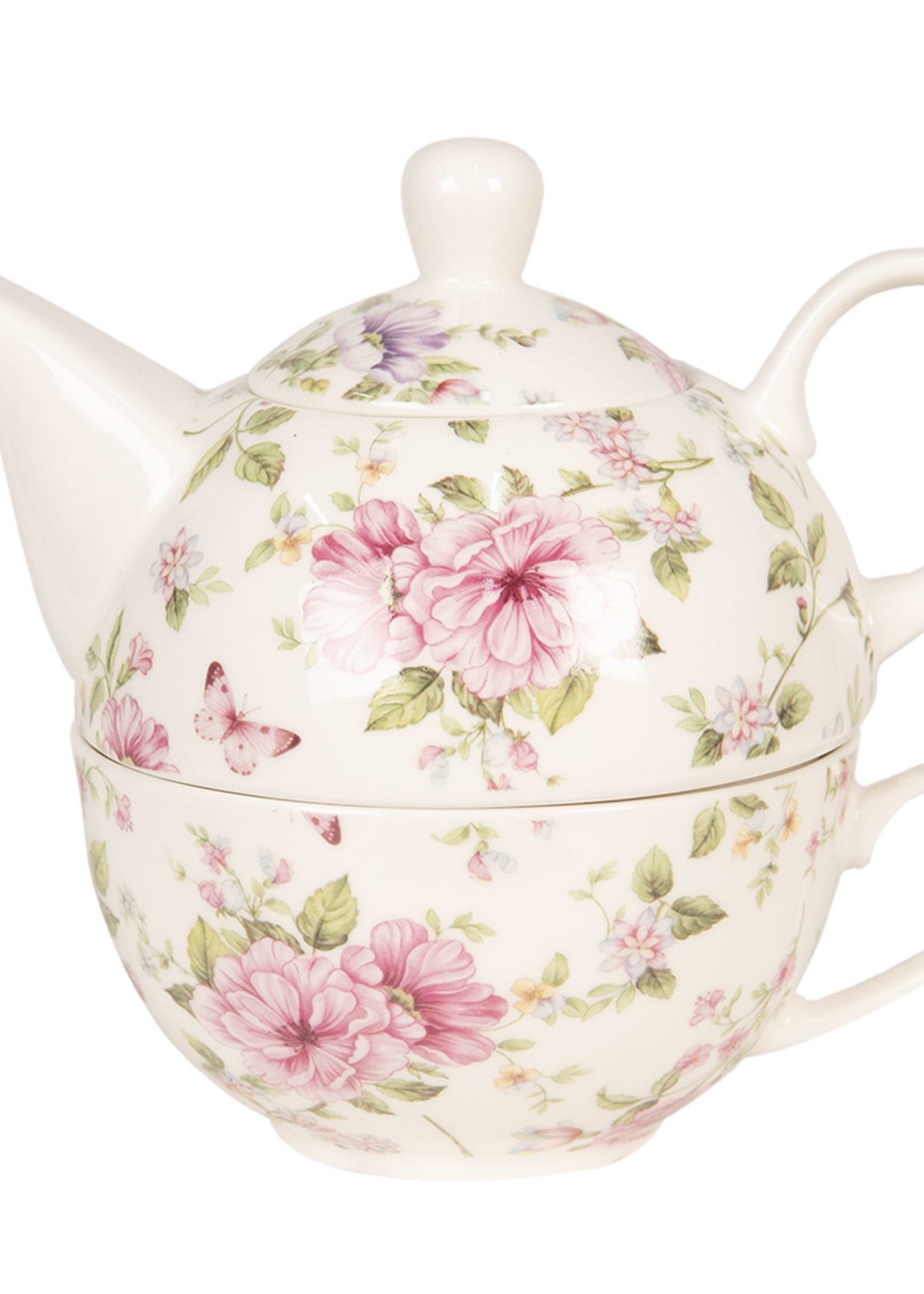 Clayre & Eef Thé pour un 16*10*14 cm / 400 ml / 250 ml 6CE1073