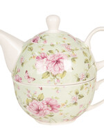 Clayre & Eef Tea for one 16*10*14 cm / 400 ml / 250 ml 6CE1074