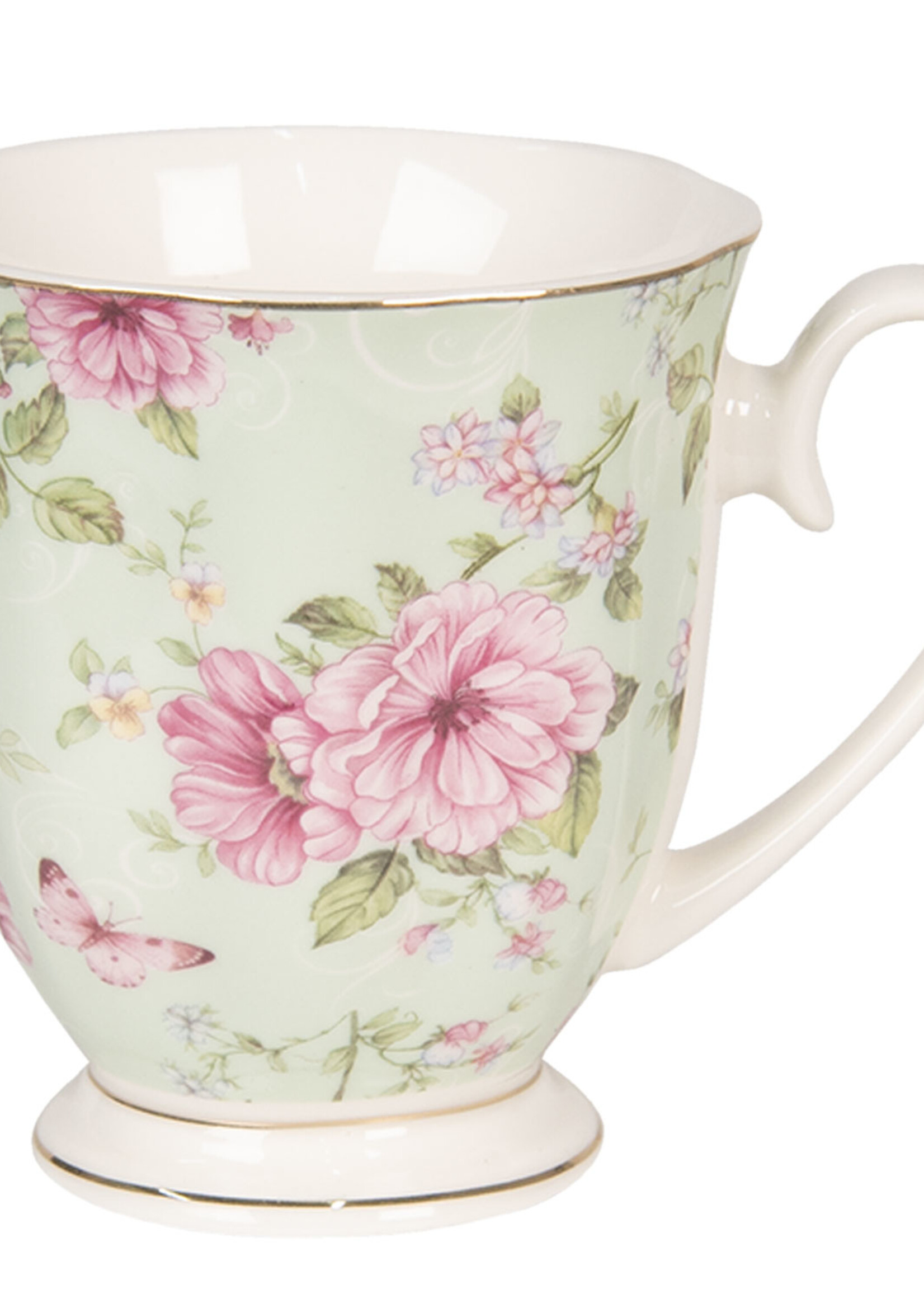 Clayre & Eef Mug 11*8*9 cm / 200 ml 6CEMU0058