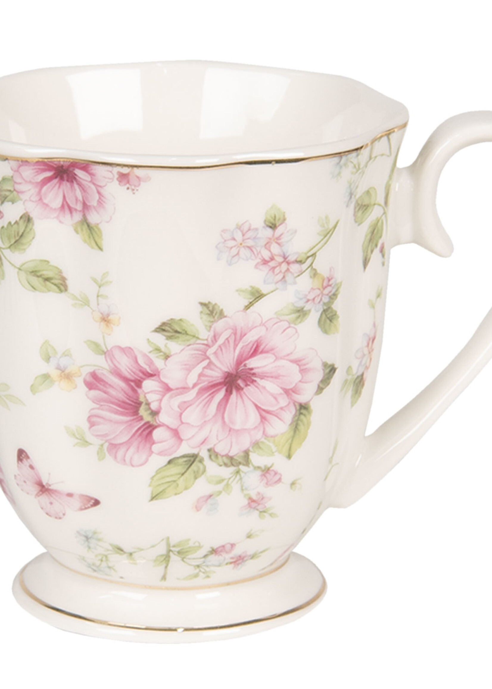 Clayre & Eef Mug 11*8*9 cm / 200 ml 6CEMU0059