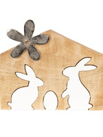 Clayre & Eef Décoration lapins 26*2*17 cm 6H1765M