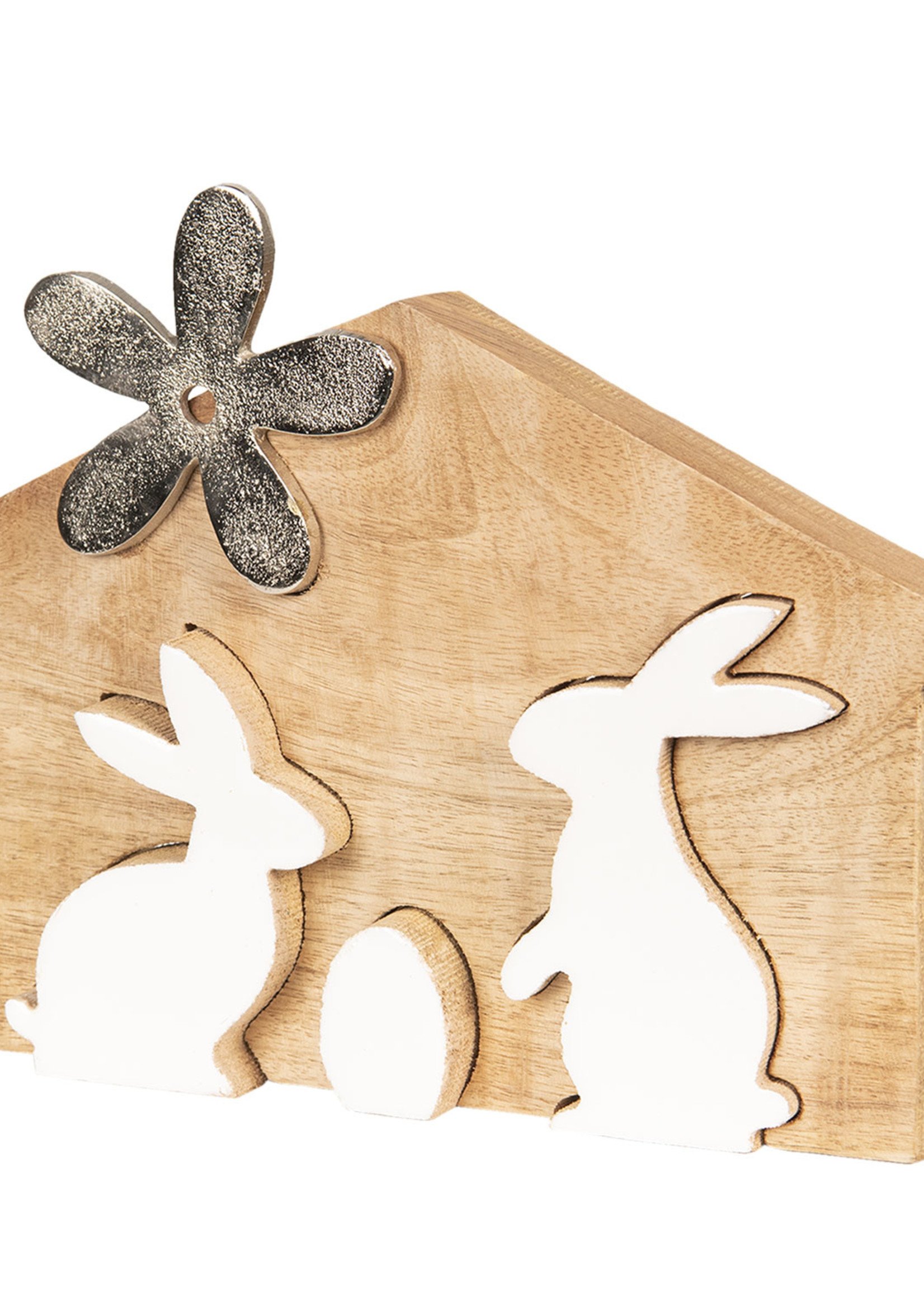 Clayre & Eef Decoratie konijnen 26*2*17 cm 6H1765M