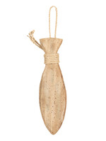 Clayre & Eef Decoratie houten vis hangend 7*3*30 cm 6H1789