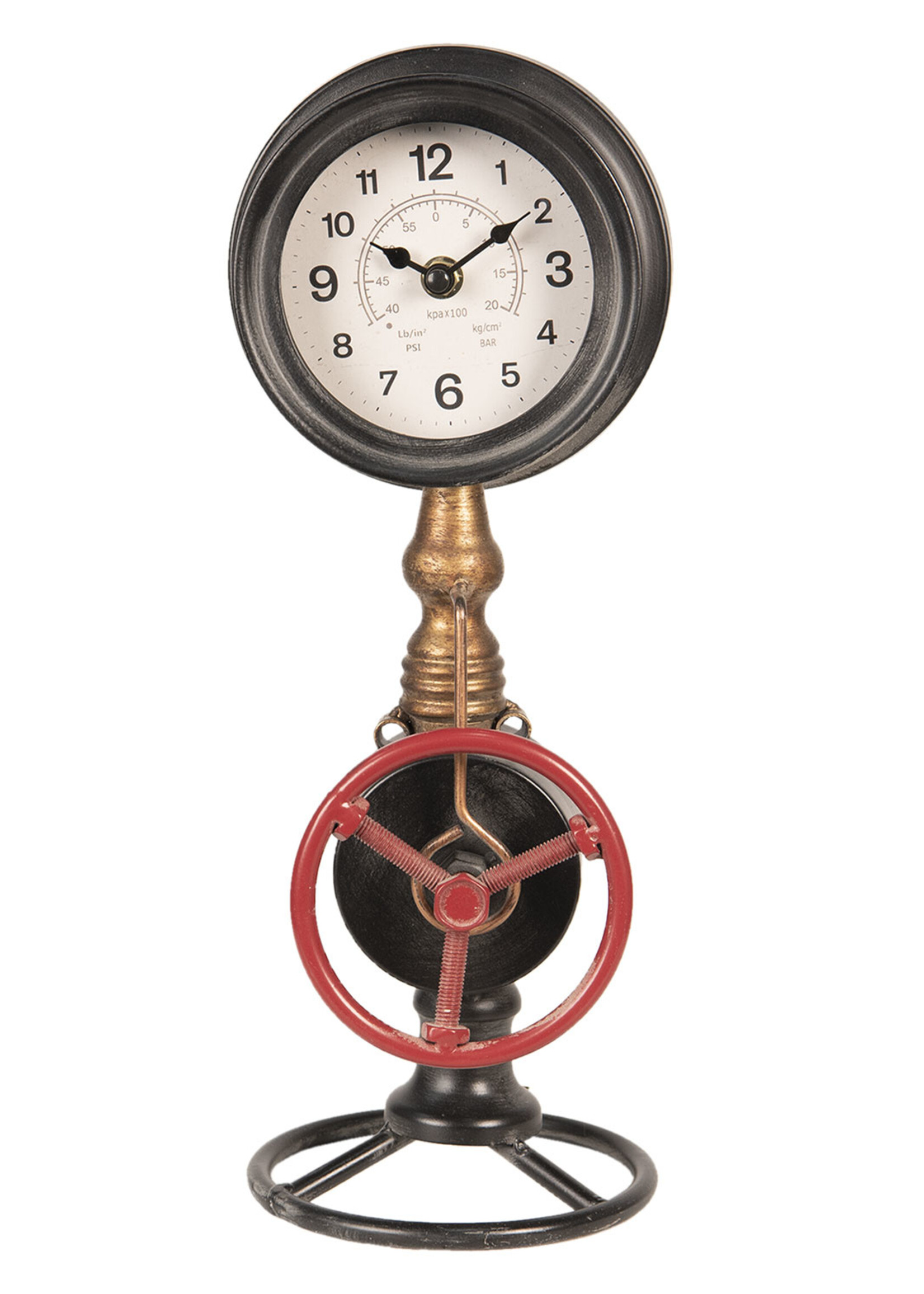 Clayre & Eef Horloge de table 14*14*37 cm / 1*AA 6KL0564