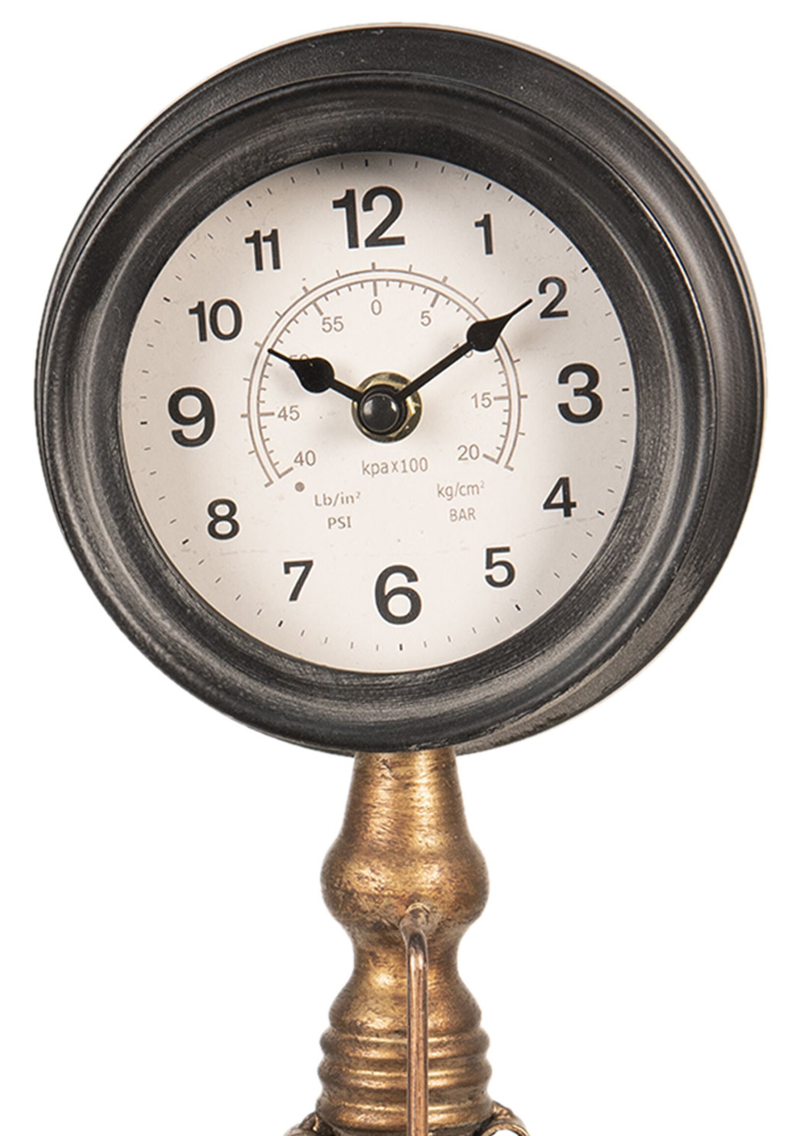 Clayre & Eef Tafelklok 14*14*37 cm / 1*AA 6KL0564