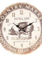 Clayre & Eef Horloge murale Ø 34*3 cm / 1*AA 6KL0570