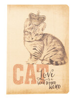 Clayre & Eef Carnet chat 13*19*1 cm 6PA0500