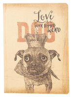 Clayre & Eef Notitieboekje hond 13*19*1 cm 6PA0501