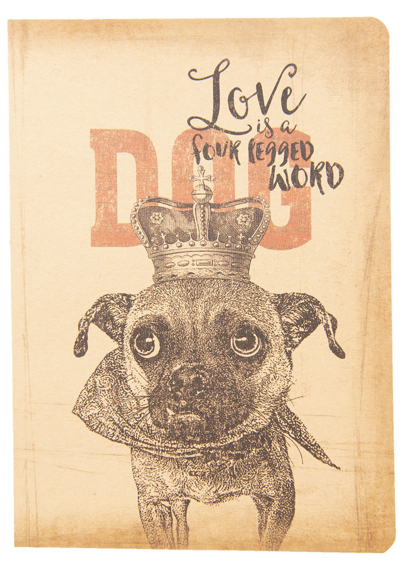 Clayre & Eef Carnet chien 13*19*1 cm 6PA0501