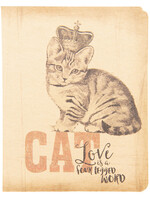 Clayre & Eef Notitieboekje kat 10*13*1 cm 6PA0502