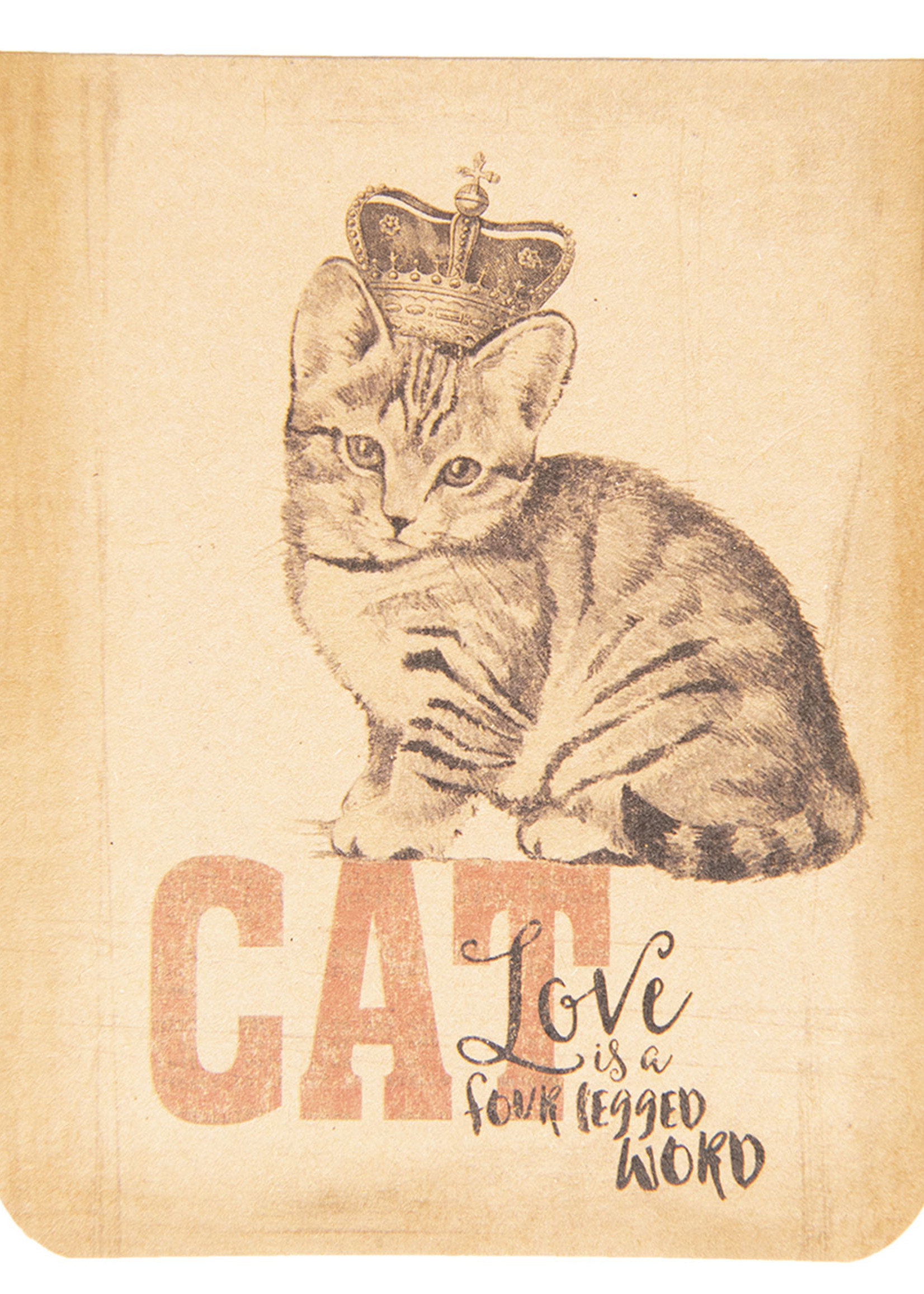 Clayre & Eef Carnet chat 8*10*1 cm 6PA0503