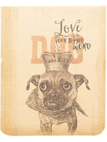 Clayre & Eef Notitieboekje hond 8*10*1 cm 6PA0504